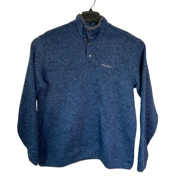 Eddie Bauer Mens XL Blue Heathered Pullover Sweater - Picture 1 of 4